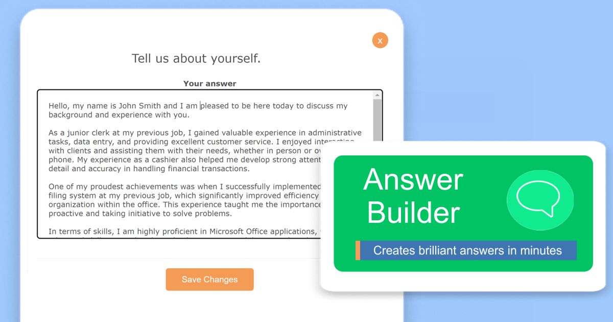 Tell me about yourself sample answer