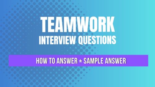 teamwork interview questions